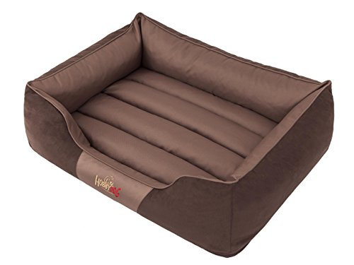 Hobbydog L NICBRA1 Dog Bed Nice L 65X50 cm Brown Nubuck, L, Brown, 1.8 kg von Hobbydog