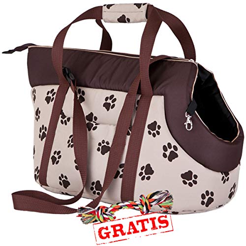 Hobbydog TORBWL4 + Spieltau gratis Transport Bag Transporttasche für Hunde und Katzen Hundetasche Katzentasche Transporttasche Tragetasche Transportbox (3 Verschiedene Größen) (R3 (30 x 50 cm)) von Hobbydog