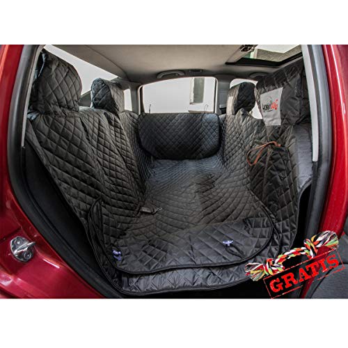 HobbyDog ZBOCZA1 + Spieltau gratis Autoschutzdecke mit Seitenschutz CAR SEAT Cover Schutzdecke Hundedecke Schondecke Sitzschoner (R2 (140 x 190 cm)) von Hobbydog