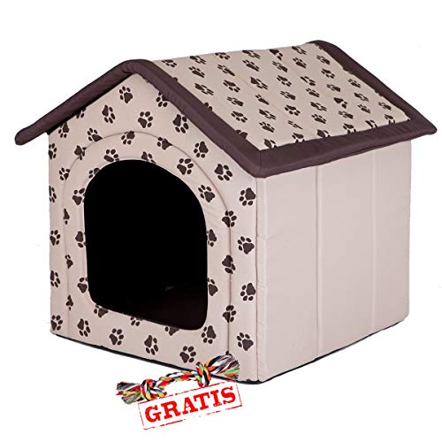 Hobbydog BUDBEZ13 + Spieltau gratis Hundehöhle Katzenhöhle Hundebett Hundehaus Schlafplatz Hundekorb Hund Haus Hundehütte R1-R4 (R3 (52 x 46 cm)) von Hobbydog
