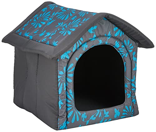 Hobbydog Dog or Cat Kennel/Bed S - XL Blue Flowers Design von Hobbydog