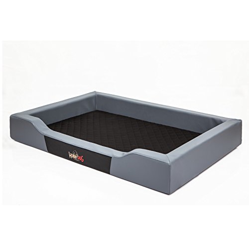 Hundebett HOBBYDOG, Größe L, 70x50cm, aushaltbares Codurastoff, waschbar bei 30 ° C, Beständigkeit gegen Kratzer, EU-Produkt Hundebett HOBBYDOG, Größe L, 70x50cm, aushaltbares Codurastoff, waschbar bei 30 ° C, Beständigkeit gegen Kratzer, EU-Produkt von DOGGY