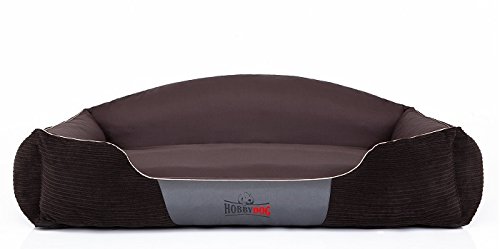 DOGGY Hundebett Krone Kord, Hundesofa, Hundekorb, XL, XXL, TOP QUALITÄT (XXL) von DOGGY