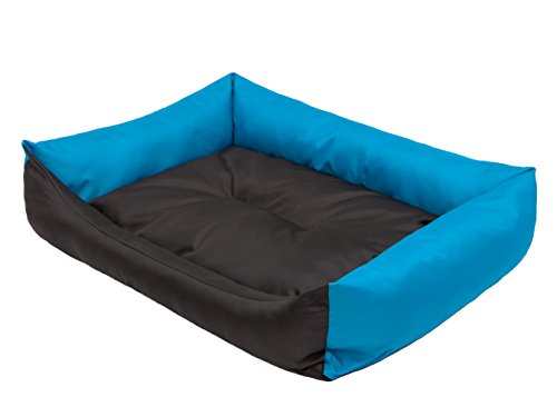 Hobbydog L LECCZN3 Dog Bed Eco L 62X43 cm Blue-Black, L, Multicolored, 1.5 kg von Hobbydog