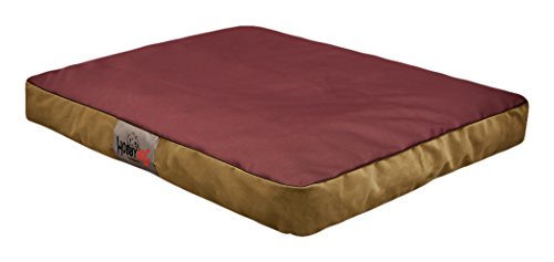 DOGGY Hobbydog LMATFBO2 Hundematratze Hundebett Hundesofa Hundekorb flok, L, 90 x 70 x 12 cm, weinrot von DOGGY