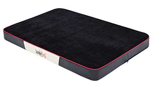 Hobbydog MMPRCRB2 Hundematratze Hundebett Hundesofa Hundekorb Kord mit Kunstleder,M, 80 x 54 x 8 cm, schwarz von DOGGY