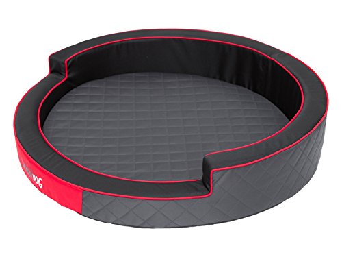 DOGGY Hobbydog R3RINSZA2 Hundebett/Sofa/Korb Ringo Durchmesser, Graphit, Größe R3, 98 cm DOGGY Hobbydog R3RINSZA2 Hundebett/Sofa/Korb Ringo Durchmesser, Graphit, Größe R3, 98 cm von DOGGY