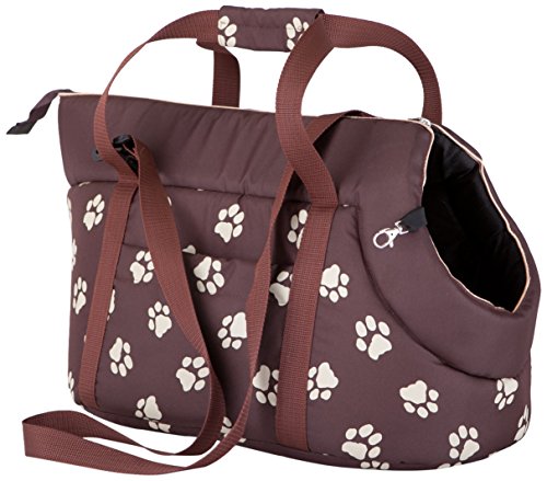 DOGGY Hobbydog TORBWL1 Hundetasche Tragetasche Katzentasche mit Pfoten, Größe 32 x 30 x 50 cm, braun von Hobbydog