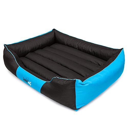 Hobbydog XXL CORNIE16 Dog Bed Comfort XXL 110X90 cm Blue, XXL, Blue, 6 kg von Hobbydog