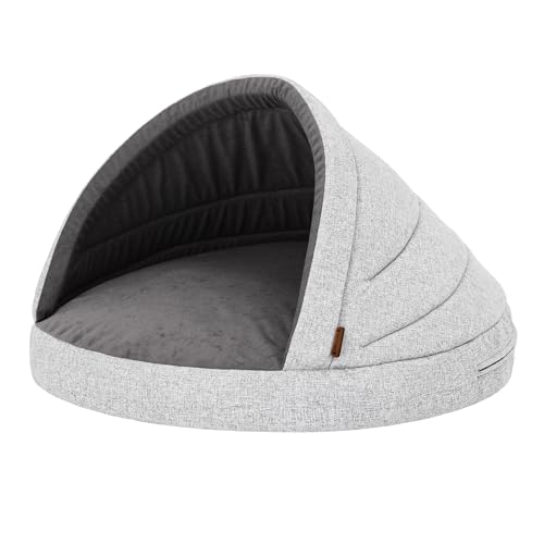 HOBBYGARDEN Hundematratze Haustierbett Hundehütte Kissen Liegen Hundehöhle Bett Sofa Hundekorb Tierbett Hunderuheplatz Hundesofa Matratze, 65 x 65 cm, Asche von HOBBYGARDEN