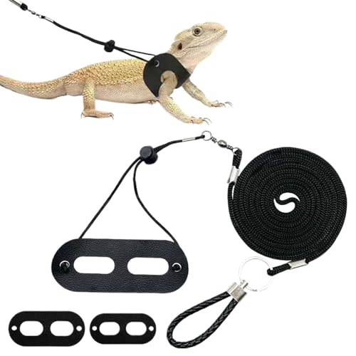 Hobngmuc Echsenleine,Sicherheitsgeschirr Set für Bartagame | Fluchtsicher Leinenzubehör Für Reptilien Schildkröten Hamster Kleine Haustiere Reisen & Outdoor Hobngmuc Echsenleine,Sicherheitsgeschirr Set für Bartagame | Fluchtsicher Leinenzubehör Für Reptilien Schildkröten Hamster Kleine Haustiere Reisen & Outdoor von Hobngmuc