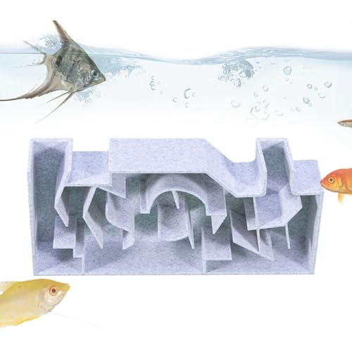 Hobngmuc Fischtunnel für Aquarium, -Höhle, unterirdische Höhle, Aquarium-Labyrinth-Lebensraum für Eckwand, Krabbenversteck, Beobachtung Hobngmuc Fischtunnel für Aquarium, -Höhle, unterirdische Höhle, Aquarium-Labyrinth-Lebensraum für Eckwand, Krabbenversteck, Beobachtung von Hobngmuc