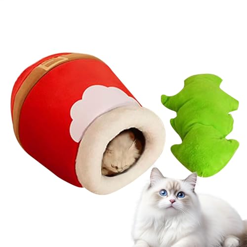 Hobngmuc Gemütliche Katzen-Weihnachtshöhle, Weihnachts-Katzenbetthöhle | Haustierhaus,Weihnachten Katzenbett Höhle Schlafsack Winter Warmes Katzennest Haus Haustierhöhle für kleine Hundekätzchen Hobngmuc Gemütliche Katzen-Weihnachtshöhle, Weihnachts-Katzenbetthöhle | Haustierhaus,Weihnachten Katzenbett Höhle Schlafsack Winter Warmes Katzennest Haus Haustierhöhle für kleine Hundekätzchen von Hobngmuc
