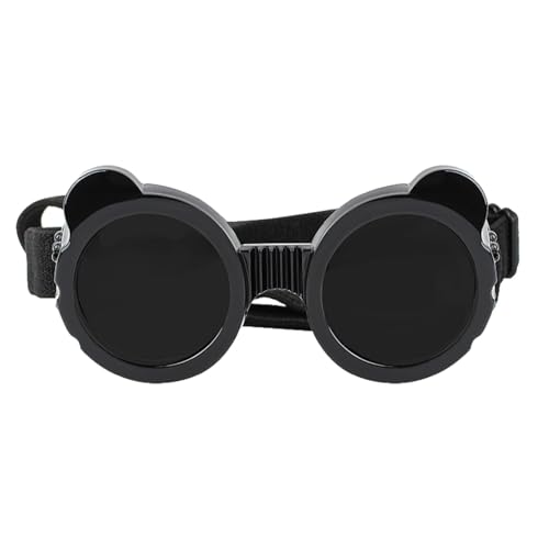 Hobngmuc Haustierbrillen, Haustierbrillen-Augenbekleidung, Anti-UV-Schutzbrille für Haustiere, Winddichte Nebelschutz-Welpenbrille für kleine und mittelgroße Hunde von Hobngmuc