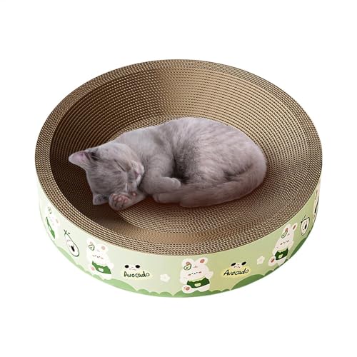 Hobngmuc Katzenkratzer, Katzenkratzpad | Kratzspielzeug für Katzen aus Pappe | Wiederverwendbare Katzenkratzer aus Pappe für Haustiere, Katzen, mittlere Größe Hobngmuc Katzenkratzer, Katzenkratzpad | Kratzspielzeug für Katzen aus Pappe | Wiederverwendbare Katzenkratzer aus Pappe für Haustiere, Katzen, mittlere Größe von Hobngmuc
