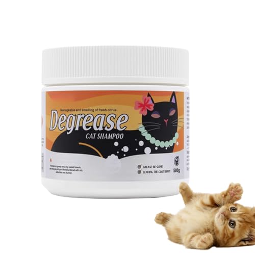 Hobngmuc Katzenpflege - Beruhigender Reiniger bei Reizungen | 500g Creme Feuchtigkeitsspendende Pflege Für Tägliche Hygiene Kitten Schwarzes Bad Routine von Hobngmuc