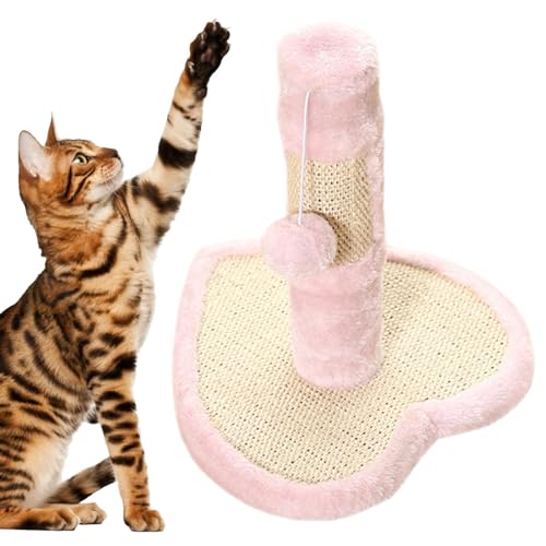Hobngmuc Kratzbaum für Katzen, Kratzbaum für Hauskatzen | Krallenkratzer für Kätzchen mit baumelndem Ball | Krallenkratzer für Katzen, Aktivitätskratzer für Katzen, interaktives Spielzeug für Kätzchen von Hobngmuc