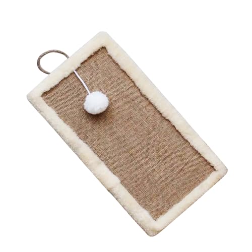 Hobngmuc Kratzmatte für Katzen, Wandkratzer, Möbelschutz, interaktives hängbares Kätzchen-Spielzeug mit Ball für Möbel, Sofa, Couch, Alltag, Zuhause, Wohnzimmer, Schlafzimmer, Küche, Bodenspiel von Hobngmuc