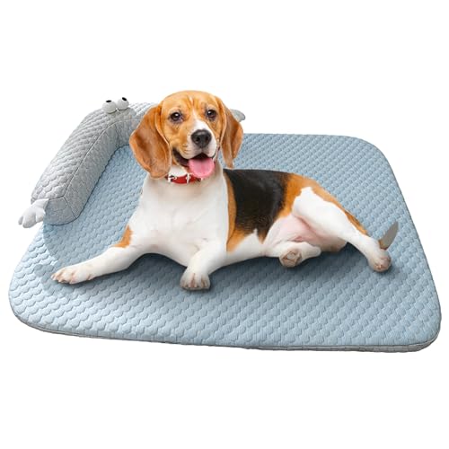 Hobngmuc Kühlmatte für Hunde, Kühlende Hundematte | Sommerkühlendes Hundebett,Atmungsaktive Kühlmatte für Haustiere im Sommer, selbstkühlende Bettmatten, waschbare Haustier-Kühlunterlage von Hobngmuc