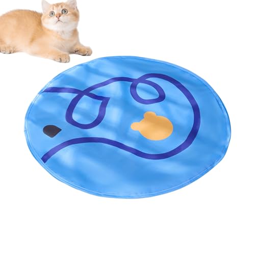 Hobngmuc Rollender Katzenball in Spielmatte, leichte, tragbare Spielmatte, interaktives Design, sicheres und bequemes Haustierspiel, langlebiges Innenzubehör für Kätzchen Hobngmuc Rollender Katzenball in Spielmatte, leichte, tragbare Spielmatte, interaktives Design, sicheres und bequemes Haustierspiel, langlebiges Innenzubehör für Kätzchen von Hobngmuc