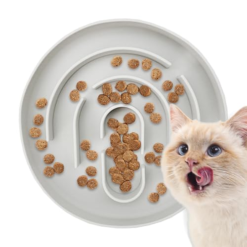 Hobngmuc Slow Feeder Katzennapf | Katzennapf Nassfutter Slow Feeder - Gesundes Rutschfeste Silikonschale Labyrinth Form für Indoor Outdoor Balkon Schlafzimmer Hobngmuc Slow Feeder Katzennapf | Katzennapf Nassfutter Slow Feeder - Gesundes Rutschfeste Silikonschale Labyrinth Form für Indoor Outdoor Balkon Schlafzimmer von Hobngmuc