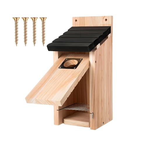 Hobngmuc Vogelhäuser Für Draußen,Aufhängbares Vogelnest Für Draußen - Wasserdichtes Holz Vogelhaus Dekoration Für Patio Garten Hof Balkon Zimmer Hobngmuc Vogelhäuser Für Draußen,Aufhängbares Vogelnest Für Draußen - Wasserdichtes Holz Vogelhaus Dekoration Für Patio Garten Hof Balkon Zimmer von Hobngmuc