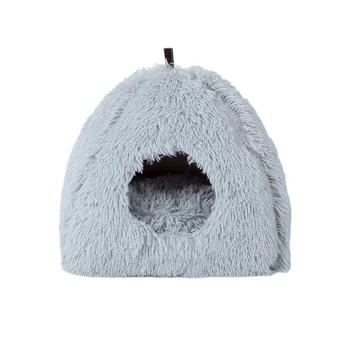 Hodeffior Katzenhaus für Indoor Hunde Katzen Weicher Plüsch Premium Schwamm Haustier Zelt für Welpen Kaninchen Meerschweinchen Igel Hellgrau Hodeffior Katzenhaus für Indoor Hunde Katzen Weicher Plüsch Premium Schwamm Haustier Zelt für Welpen Kaninchen Meerschweinchen Igel Hellgrau von Hodeffior