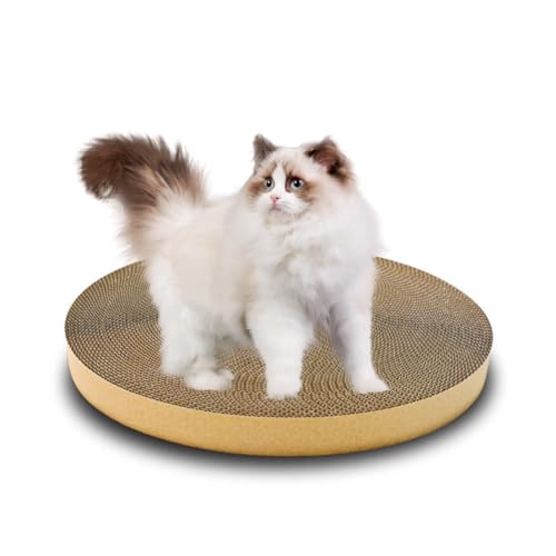 Katzenkratzbrett Ersatz - Runder Karton Katzenkratzer für Indoor Katzen Kätzchen Katzenkratzbrett Ersatz - Runder Karton Katzenkratzer für Indoor Katzen Kätzchen von Hodeffior
