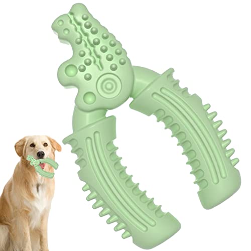Hods Beißspielzeug für Hunde - Alligator Kauspielzeug für Hunde Beißspielzeug für Welpen - Tragbares Haustier-Kauspielzeug für kleine mittelgroße Hunde, Zahnreinigung und Zahnfleischmassage von Hods