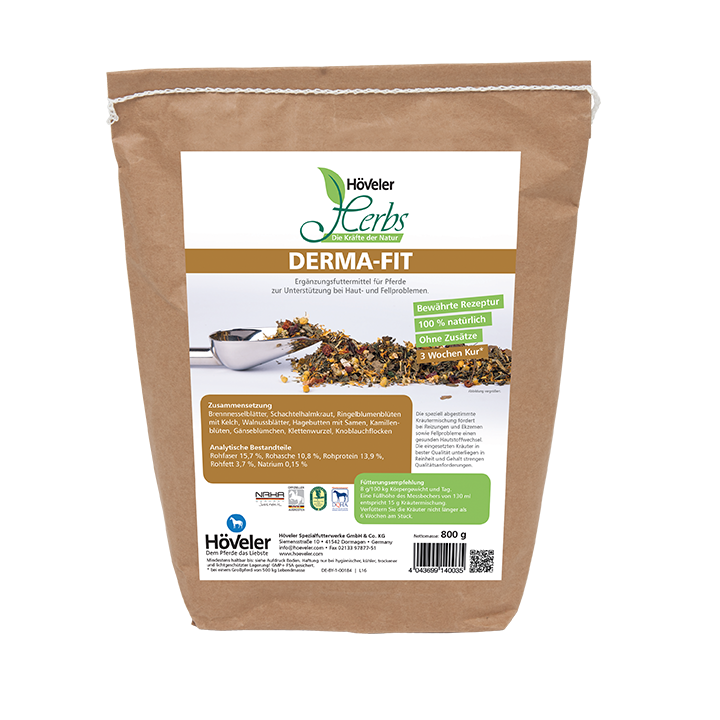 Höveler Herbs Derma-Fit 0,8kg für Haut, Huf & Fell von Höveler