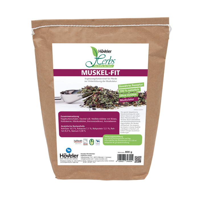 Höveler Muskel Fit 800g  Muskelkräuterbombe von Höveler
