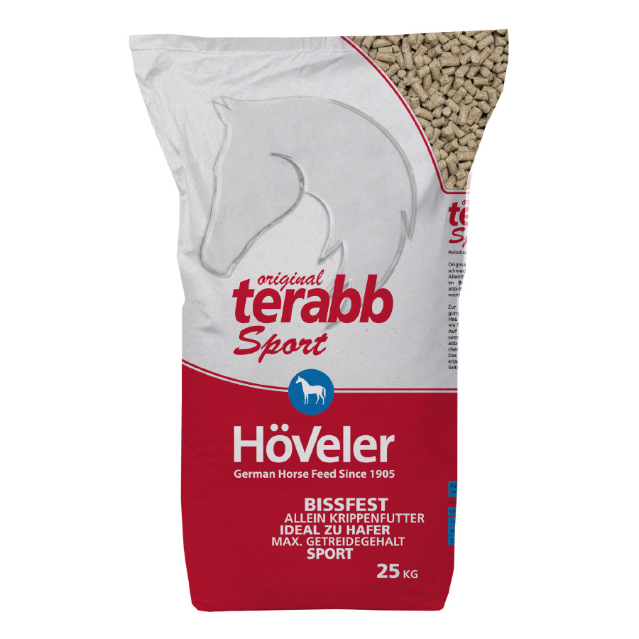 Höveler terabb Sport 25 kg Sack Die bissfesten 10 mm Sport-Pellets von Höveler
