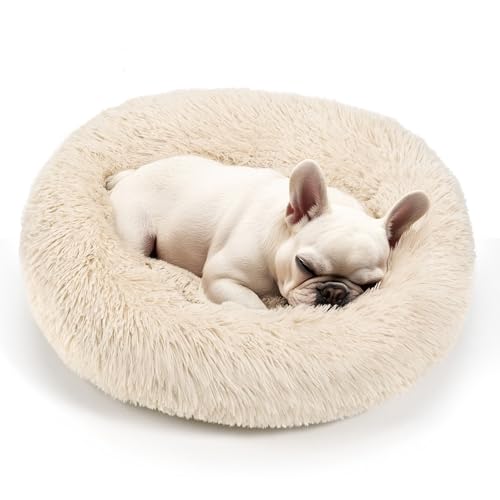 Hoewina Hunde- und Katzenbett, 50,8 cm, Katzenbetten für Hauskatzen, beruhigendes Donut-Bett für Welpen und Kätzchen, waschbares, rundes flauschiges Haustierbett für kleine, mittelgroße Hunde und Hoewina Hunde- und Katzenbett, 50,8 cm, Katzenbetten für Hauskatzen, beruhigendes Donut-Bett für Welpen und Kätzchen, waschbares, rundes flauschiges Haustierbett für kleine, mittelgroße Hunde und von Hoewina