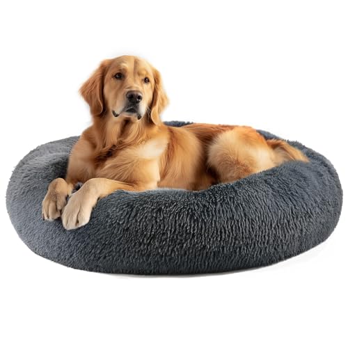 Hundebetten für große Hunde und Katzen, 81,3 cm, waschbar, unzerstörbar, Größe XL, Dunkelgrau Hundebetten für große Hunde und Katzen, 81,3 cm, waschbar, unzerstörbar, Größe XL, Dunkelgrau von Hoewina