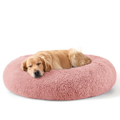 Hundebetten für große Hunde und Katzen, 81,3 cm, waschbar, unzerstörbar, extra groß, Rosa Hundebetten für große Hunde und Katzen, 81,3 cm, waschbar, unzerstörbar, extra groß, Rosa von Hoewina