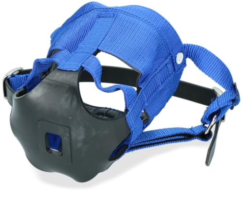 Excellent Pferd Maske - Gesichtsmaske - Shetland - Maulkorb - Anti-weiden - Blau von Holland Animal Care