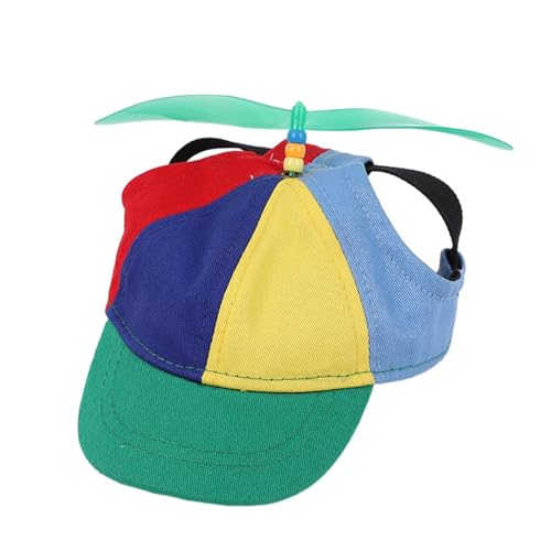Bunte Propeller Mütze Propellerhut Für Haustiere Lustige Propellerkappe Hubschraubermütze Hubschrauber Kappe Baseball Cap Für Hunde Welpen Katzen von Hogvinnatil