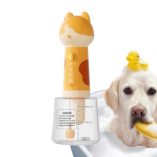 Hogvinnatil Electric Dog Shampoo Spender, Hunde Shampoo Sprayer | Cartoon Electric Foaming Shampoo Spender für Hund | Katze Automatisches Baden wiederaufladbares Seifensprühgerät für die Tiefe Hogvinnatil Electric Dog Shampoo Spender, Hunde Shampoo Sprayer | Cartoon Electric Foaming Shampoo Spender für Hund | Katze Automatisches Baden wiederaufladbares Seifensprühgerät für die Tiefe von Hogvinnatil