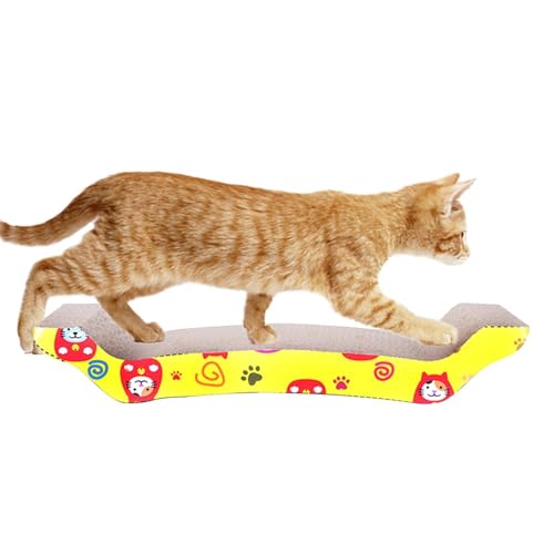 Hogvinnatil Katzenkratzbrett, Katzenkratzbrett aus Pappe,Kratzbrett für Katzen aus Wellpappe - Möbelschutz, Kratzbrett, Bettliege für Hauskatzen, kleine Kätzchen Hogvinnatil Katzenkratzbrett, Katzenkratzbrett aus Pappe,Kratzbrett für Katzen aus Wellpappe - Möbelschutz, Kratzbrett, Bettliege für Hauskatzen, kleine Kätzchen von Hogvinnatil
