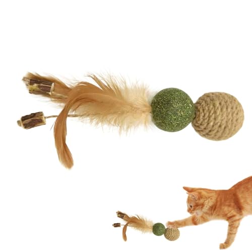 Hogvinnatil Katzenspielzeugfeder, Federspielzeug für Katzen | Teaserspielzeug für Innenkatzen,Kätzchen -Katzenminze -Ball, interaktive Kauen -Trainingstressstresswerkzeuge für Haustiere Hogvinnatil Katzenspielzeugfeder, Federspielzeug für Katzen | Teaserspielzeug für Innenkatzen,Kätzchen -Katzenminze -Ball, interaktive Kauen -Trainingstressstresswerkzeuge für Haustiere von Hogvinnatil
