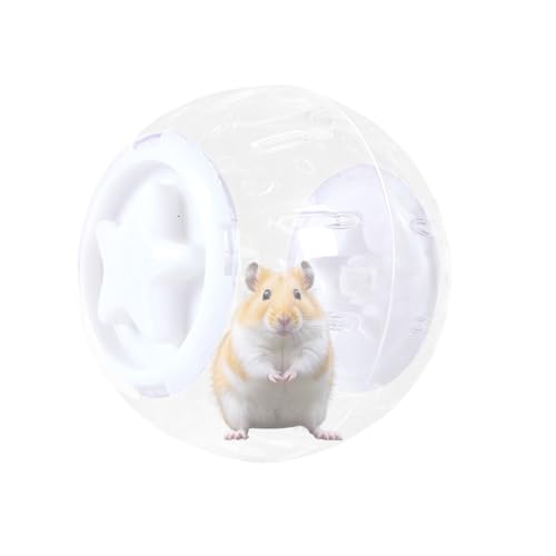 Hogvinnatil Klarer Hamsterball, Haustier Hamster Ball,Clear Hamster Running Ball Training Toy | Innenaktivität kleine und mittlere Haustiere tägliche Fitness -Unterhaltung für Tierliebhaber von Hogvinnatil