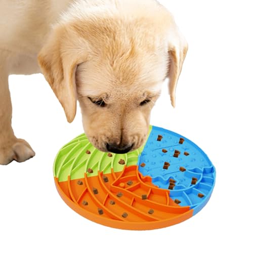 Hogvinnatil Matte für den langsamen Futterspender für Katzen, Matte für den langsamen Futterspender für Hunde | Leckmatten Futtermatte | Leckpad in 3 Farben, Silikon-Leckmatte für Hunde in Walform, von Hogvinnatil