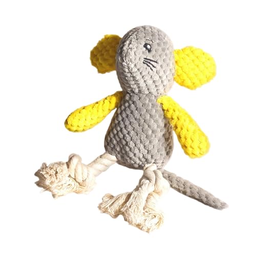 Hogvinnatil Plüschspielzeug für Hunde, hundequietschende Spielzeuge | Mäuseform interaktive Spielzeuge zahnen | Unzerstörbare Welpenvorräte mit Crinkle Sound, hart für Indoor -Spiel, Outdoor -Abruf von Hogvinnatil