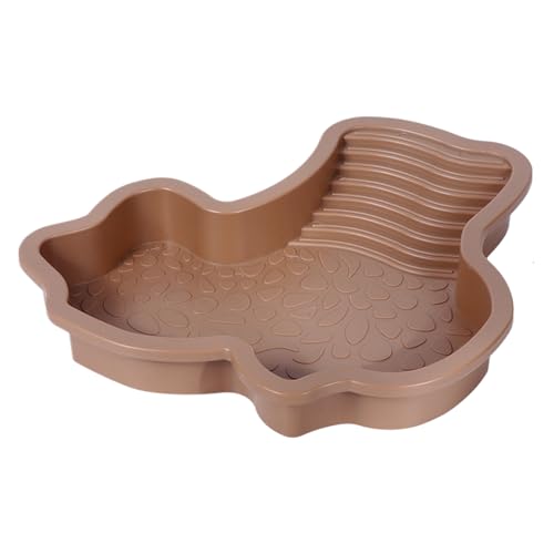 Hogvinnatil Reptilienpool - Futterschale Und Wassernapf Für Reptilien Terrarium - Einweichschale mit Rampe, Terrarium Zubehör Sonnenplateau, Aquariumdekoration Futternapf für Amphibien von Hogvinnatil