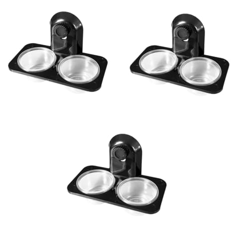 Hohopeti 3 Stück Reptilien-wassernapf Futterspender Aus Glas Multifunktional Futterzubehör Dickes Design Schwarzes Doppelschraubenmuster Für Eidechsen Schildkröten Und Grillen Hohopeti 3 Stück Reptilien-wassernapf Futterspender Aus Glas Multifunktional Futterzubehör Dickes Design Schwarzes Doppelschraubenmuster Für Eidechsen Schildkröten Und Grillen von Hohopeti