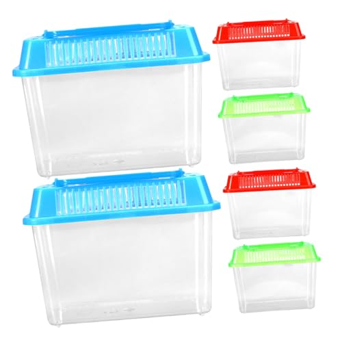 Hohopeti Mini Tragbare Fisch Tank Box 6 Stücke Reptil Schildkröte Tank Fütterung Box Für Wohnkultur Hohopeti Mini Tragbare Fisch Tank Box 6 Stücke Reptil Schildkröte Tank Fütterung Box Für Wohnkultur von Hohopeti