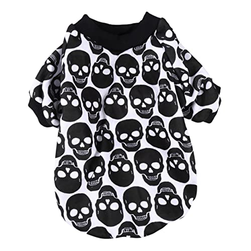 Hohopeti Hundekleidung -Skelett-Kapuzenpullover warm dehnbar für Haustier-Partykostüme Hohopeti Hundekleidung -Skelett-Kapuzenpullover warm dehnbar für Haustier-Partykostüme von Hohopeti