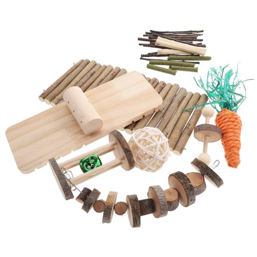 Hohopeti 1satz Kleintier Spielzeug Natürliche Kauspielzeuge Für Hamster Meerschweinchen Chinchillas Sichere Ungiftige Materialien Käfigzubehör Für Haustiere Teiliges Für Stundenlangen Hohopeti 1satz Kleintier Spielzeug Natürliche Kauspielzeuge Für Hamster Meerschweinchen Chinchillas Sichere Ungiftige Materialien Käfigzubehör Für Haustiere Teiliges Für Stundenlangen von Hohopeti
