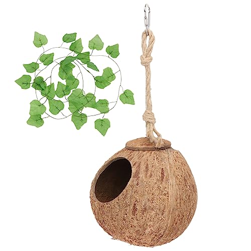 Hohopeti Mehrzweck-Kokosnuss-Nest-reben-Set Für Reptilienvögel Hohopeti Mehrzweck-Kokosnuss-Nest-reben-Set Für Reptilienvögel von Hohopeti