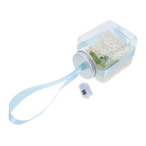 Hohopeti 1satz Transparentes Aquarium Mit -Lampe Kleiner Fischbehälter Für Goldfische Und Hydroponik Bruchsicheres Design Für Zuhause Dekorationsobjekt von Hohopeti